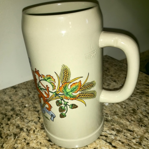 Vintage West German Gurz large stoneware beer liter 🍺 Stein - Picture 11 of 15